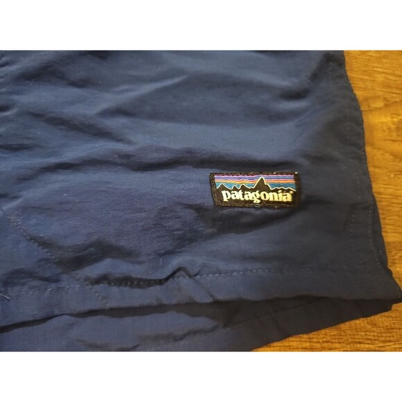 Patagonia Shorts Men’s XXL Blue Baggies 6" Inseam Lined Elastic Waist Drawstring - Picture 2 of 8